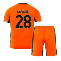 Dres Inter Milan Benjamin Pavard #28 Rezervni za djecu 2023-24 Kratak Rukav (+ kratke hlače)